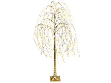 Décoration extérieure LED BALIONI Arbre 180 cm Doré