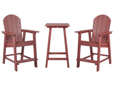 Bistroset ADIRONDACK Rood
