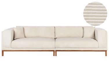 Sofa 4 Seater VENG Corduroy Light Beige