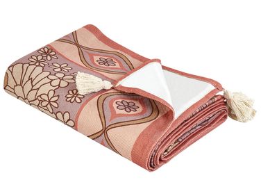 Couverture de pique-nique LASHARI 200 x 200 cm Rose pêche