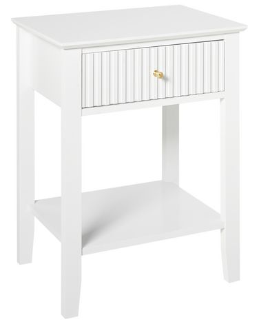 1 Drawer Bedside Table ASSISI White