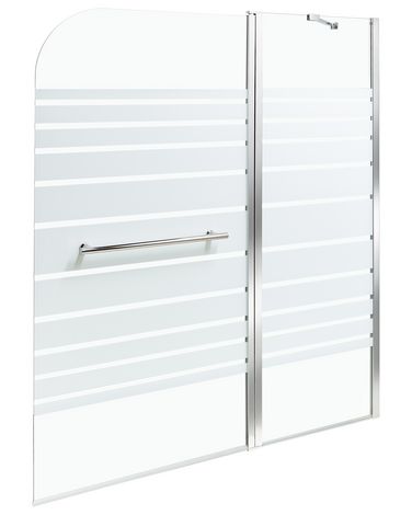 Douchescherm TUAPI 140 x 120 cm Zilver