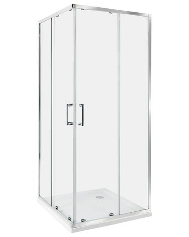 Cabine de douche TELA 80 x 80 x 185 cm Argenté
