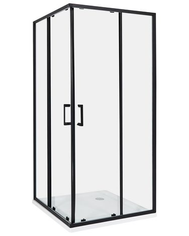 Cabine de douche TELA 90 x 90 x 185 cm Noir