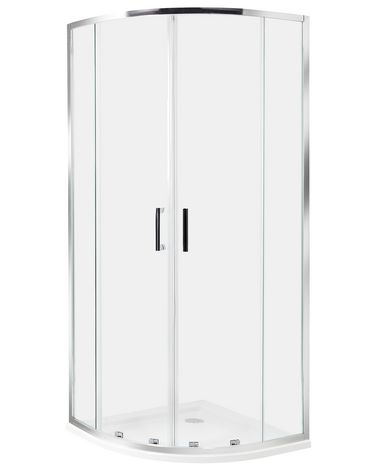 Douchecabine JUKATAN 80 x 80 x 185 cm Zilver
