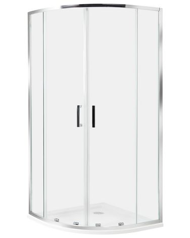 Cabine de douche JUKATAN 90 x 90 x 185 cm Argenté