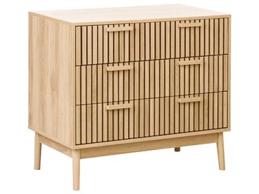 Commode à 3 tiroirs LYNWOOD Marron clair