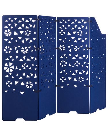 Scheidingswand voor kantoor STARRY 240 x 180 cm Marineblauw