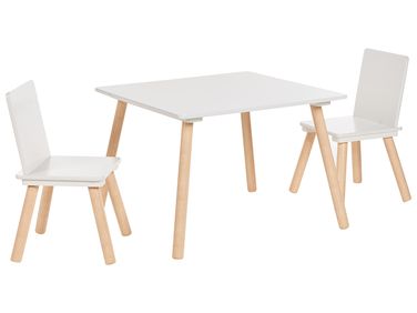 Table et chaises pour enfants WRINGLEY Blanc
