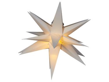 Décoration suspendue LED BHAGIRATHI Étoile 44 cm Blanc cassé