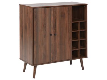 Armoire à vin TULLAMORE Marron foncé