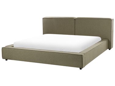 Bed Stof LINARDS 180 x 200 cm Olijfgroen