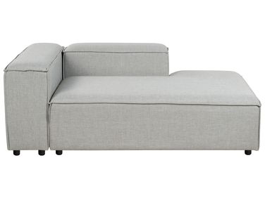 Chaise longue côté gauche ARDAL Tissu Gris clair