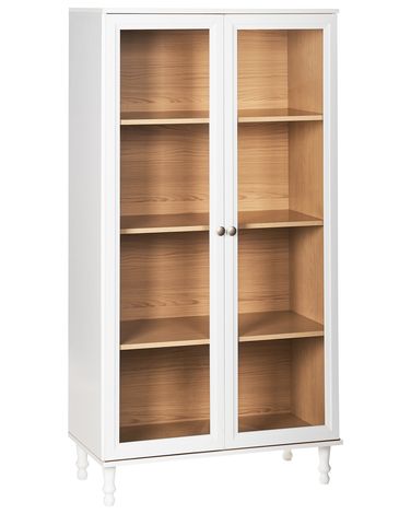 Vitrine en verre TINGLEDALE 80 cm Blanc