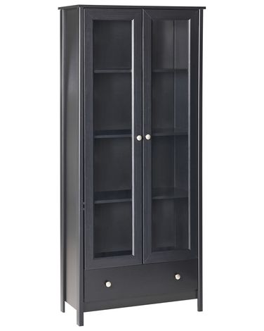 Vitrine en verre NORNALUP 80 cm Noir