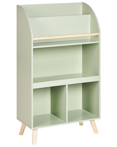 Bibliothèque 3 étagères LILOET 102 cm Vert clair