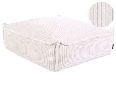 Pouf ALLOZAI Velours Beige clair
