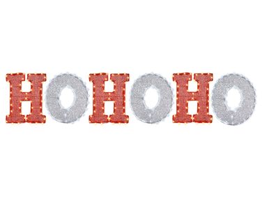 Décoration extérieure LED GRENVIK 40 cm Rouge Blanc