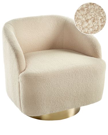 Fauteuil LAVIK Bouclé Beige