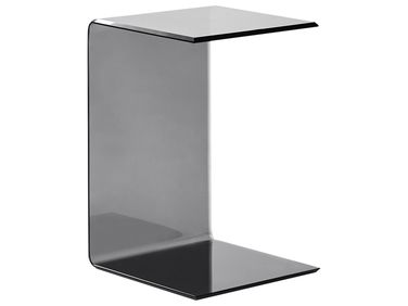 Bijzettafel LOURDES Veiligheidsglas Zwart