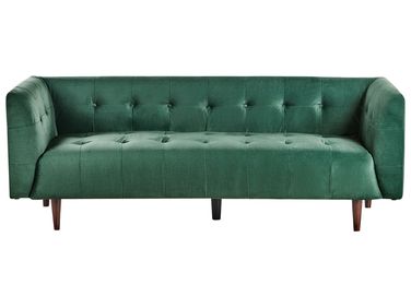 Sofa 3 Seater BYSKE Fabric Green