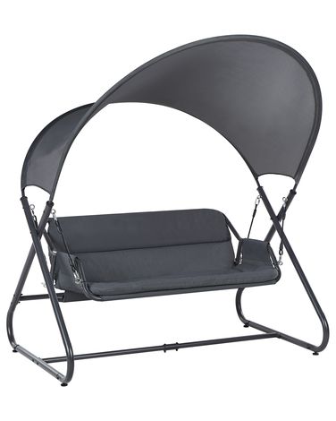 Balancelle de jardin SOLAGNA Métal Gris foncé