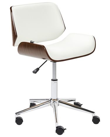 Bureaustoel TOTOWA Kunstleer Wit