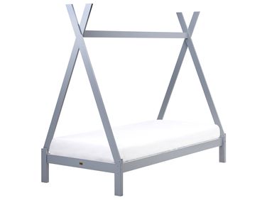 Kinderbed Tent Dennenhout DEVAY 90 x 200 cm Grijs