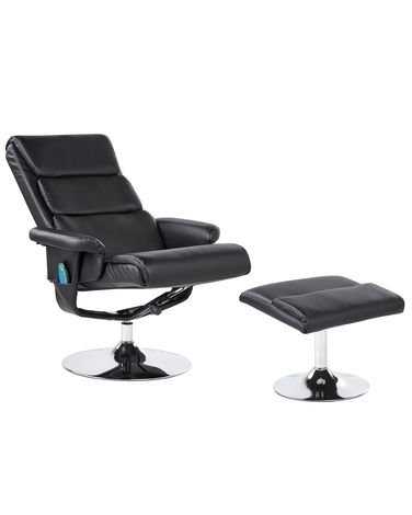 Fauteuil massant LEGEND Cuir PU Noir