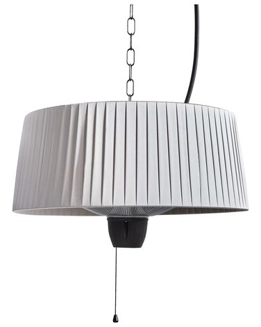 Chauffage de terrasse infrarouge suspendu ASCEA 1500 W Gris clair