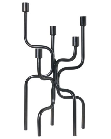 Bougeoir PORRTELA Métal 50 cm Noir