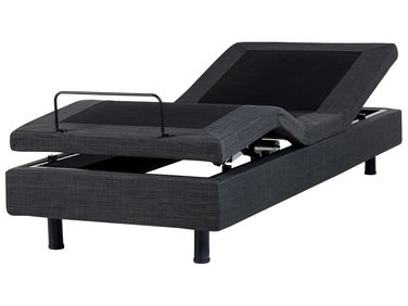 Verstelbaar bed zonder hoofdbord Stof DUKE 90 x 200 cm Donkergrijs