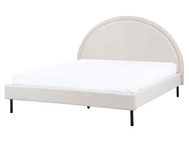 Bed Stof MARGUT 160 x 200 cm Lichtbeige
