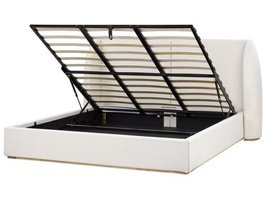 Ottoman Bed Fabric MONESTIER 180 x 200 cm (EU Super King) Off-White