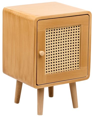 Bedside Table LEFROY Light Brown