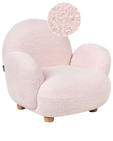 Fauteuil pour enfants HEM Bouclé Rose pastel