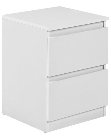 2 Drawer Bedside Table WINNIPEG White