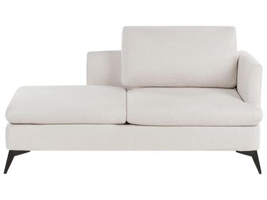 Chaise longue côté droit SIEVOZ Tissu Beige clair