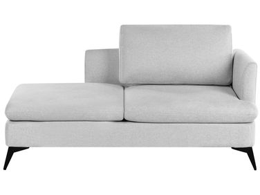 Chaise longue côté droit SIEVOZ Tissu Gris clair