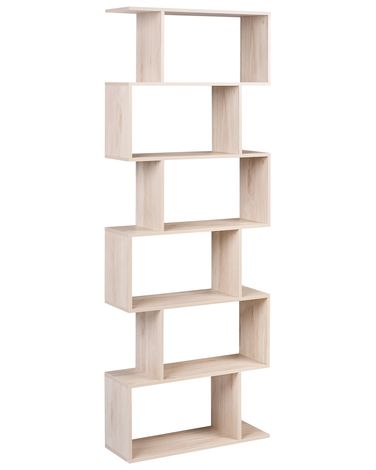 Boekenkast met 6 planken VALDOSA 190 cm Lichtbruin