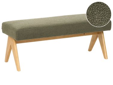 Banc rembourré TAMRE Bouclé Vert/marron clair