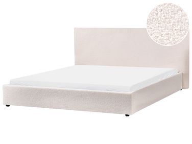 Waterbed Boucle LAVAUR 180 x 200 cm (EU Super King) Off-White
