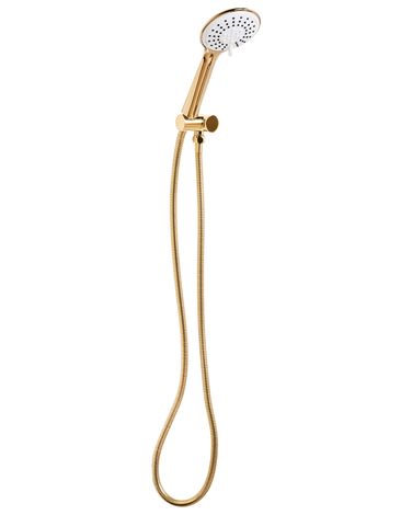 Shower Head and Hose Kit TUMPLE 3-function Gold