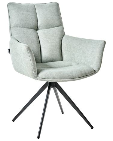 Chaise de salle à manger CORBIE Tissu Vert menthe