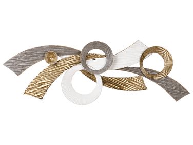 Décoration murale TIMAHOE Métal 31 cm Doré