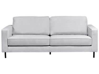 Sofa 3 Seater SAVALEN Fabric Light Grey