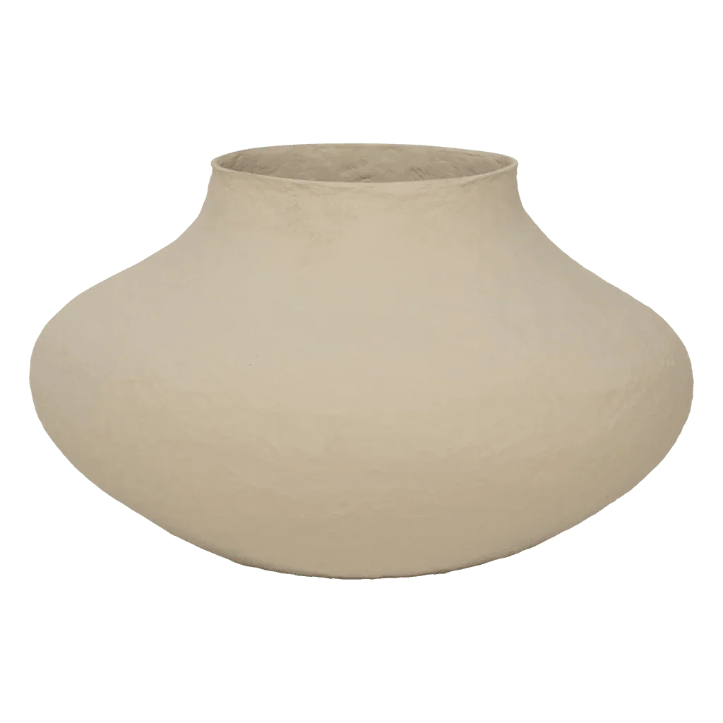 Decorative pot Vif, Pale khaki